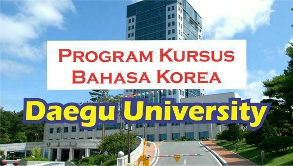 kursus bahasa Korea di Daegu University