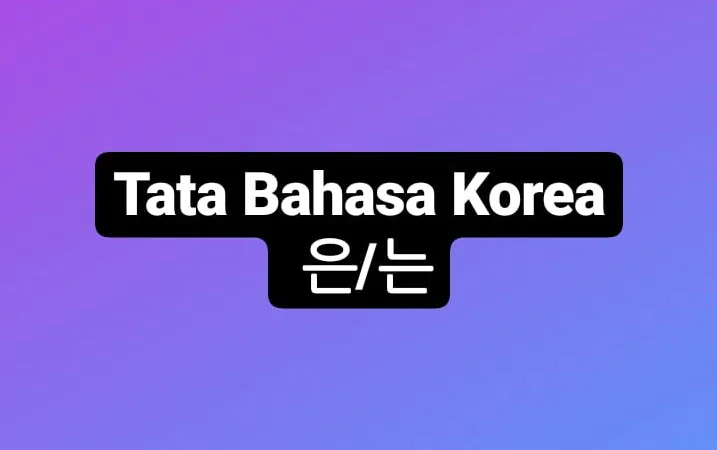 penanda subjek atau topik korea